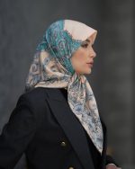 روسری رنگی طرح دار کد 6473 - Image 2