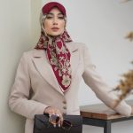 روسری رنگی طرح دار کد 6475