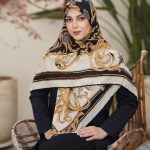 روسری رنگی طرح دار کد 6479