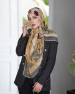 روسری رنگی طرح دار کد 6480