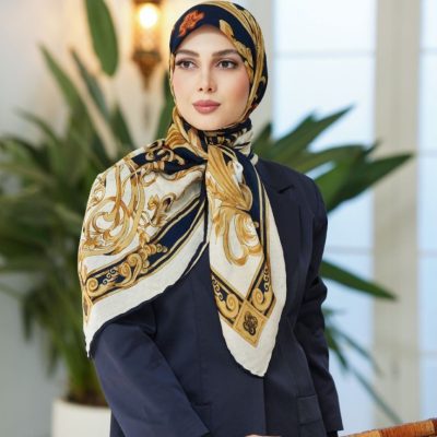 روسری رنگی طرح دار کد 6482