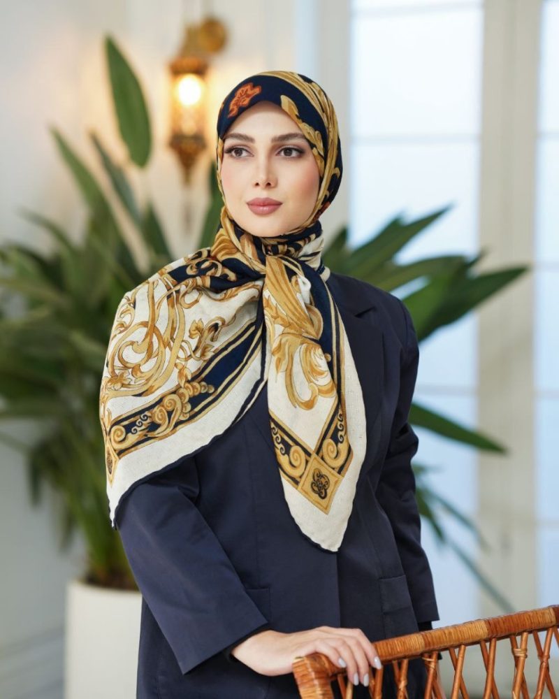 6482 روسری رنگی طرح دار کد 6482 - Image 1