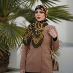 روسری رنگی طرح دار کد 6484