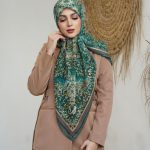 روسری رنگی طرح دار کد 6485
