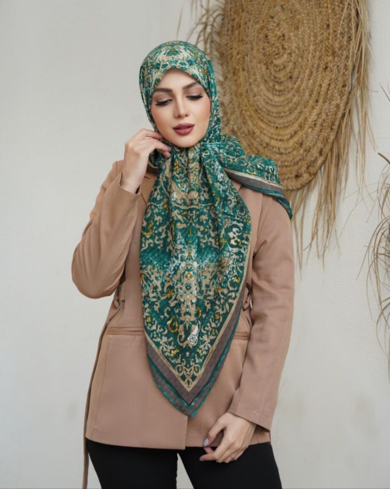6485 روسری رنگی طرح دار کد 6485 - Image 1