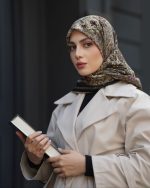 روسری رنگی طرح دار کد 6486 - Image 2