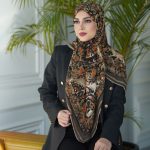 روسری رنگی طرح دار کد 6488