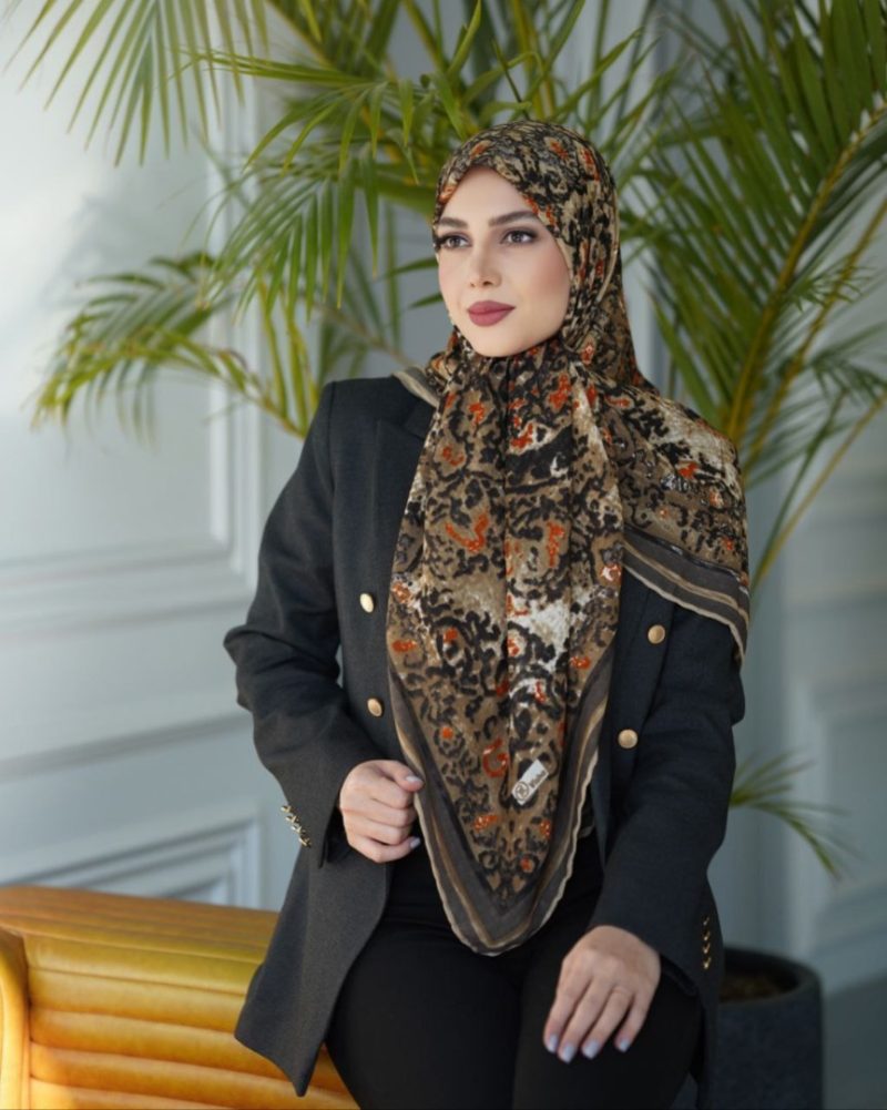 روسری رنگی طرح دار کد 6488 - Image 1