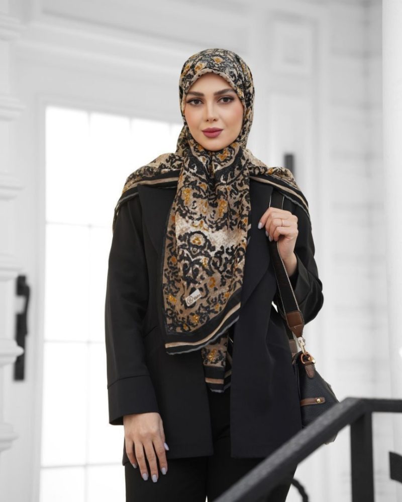 روسری رنگی طرح دار کد 6489 - Image 1