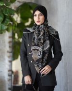 روسری رنگی طرح دار کد 6492