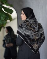 روسری رنگی طرح دار کد 6492 - Image 2