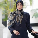 روسری رنگی طرح دار کد 6493