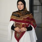 روسری رنگی طرح دار کد 6494