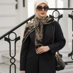 روسری رنگی طرح دار کد 6496