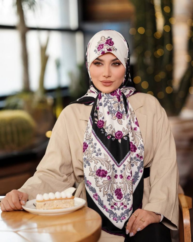 6497 روسری رنگی طرح دار کد 6497 - Image 1