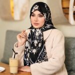 روسری رنگی طرح دار کد 6500