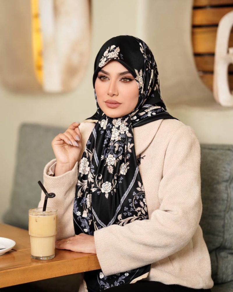 روسری رنگی طرح دار کد 6500 - Image 1