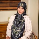 روسری رنگی طرح دار کد 6501