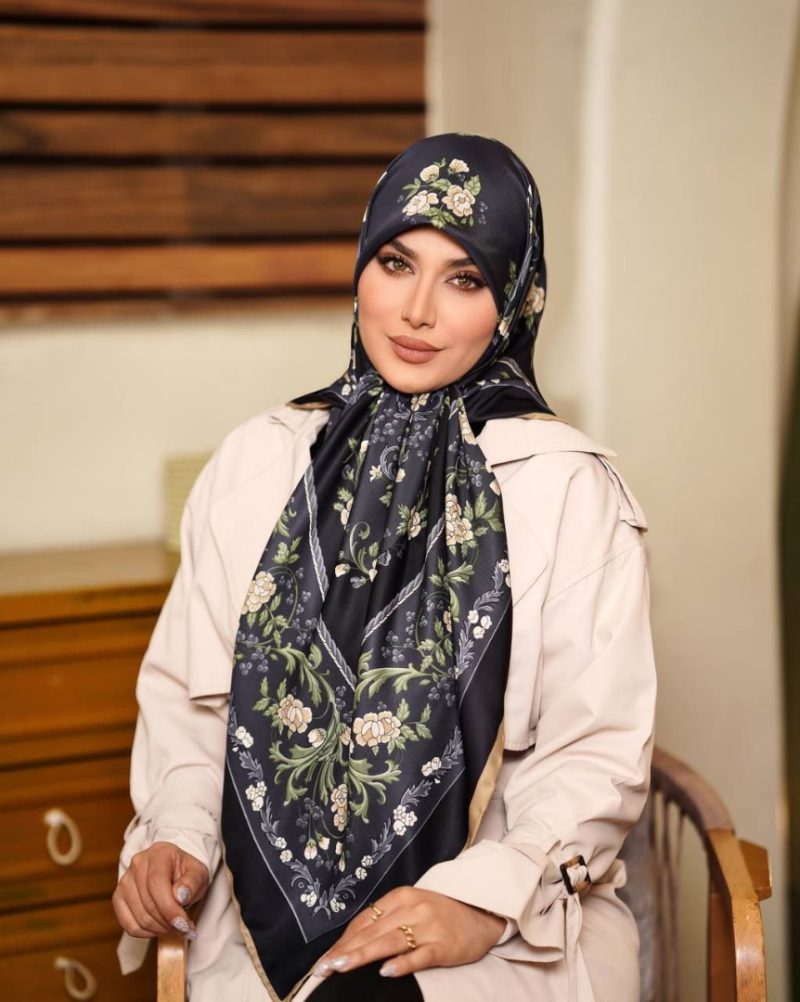 6501 روسری رنگی طرح دار کد 6501 - Image 1