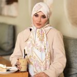 روسری رنگی طرح دار کد 6503
