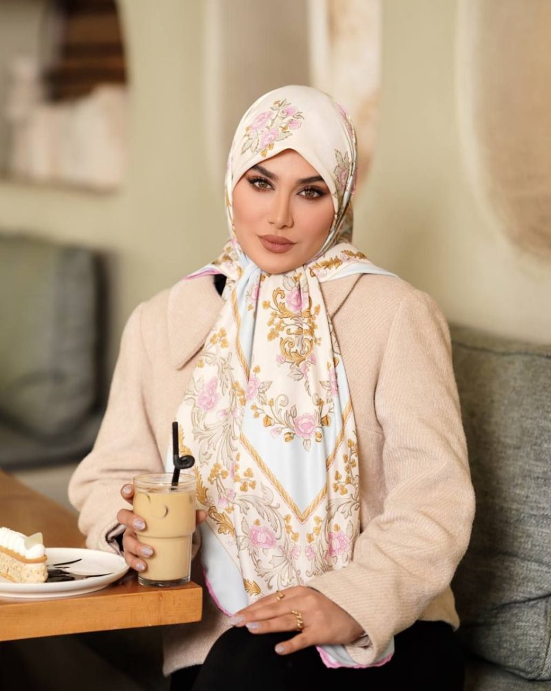 6503 روسری رنگی طرح دار کد 6503 - Image 1