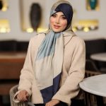 روسری رنگی طرح دار کد 6507