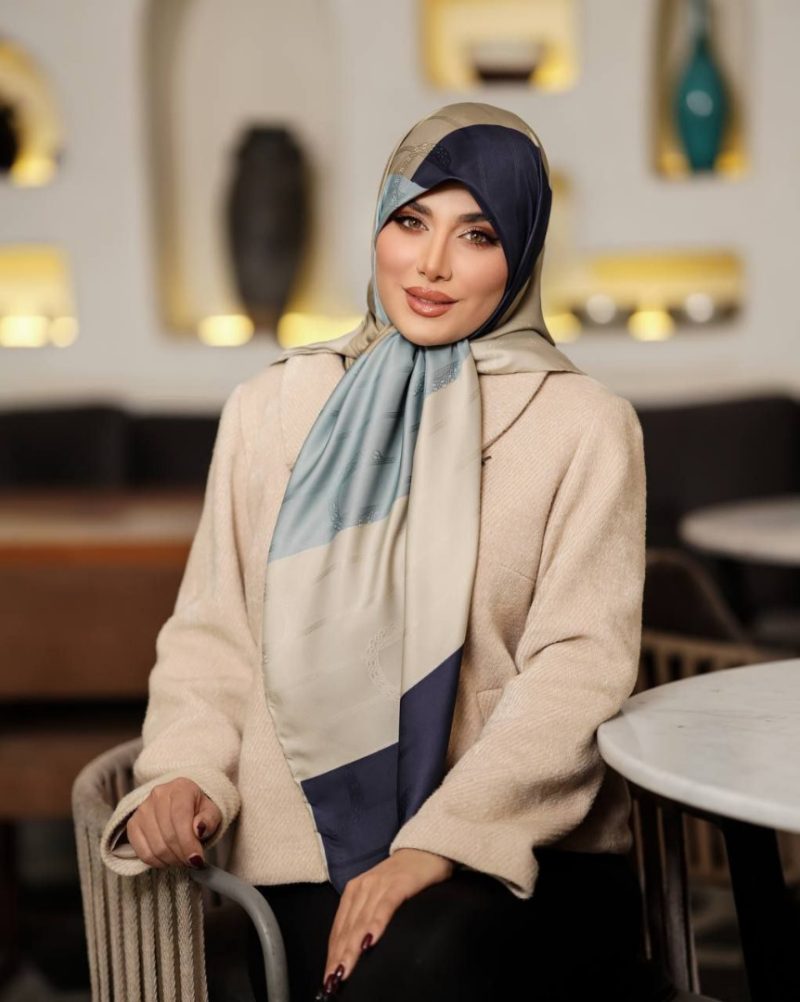 6507 روسری رنگی طرح دار کد 6507 - Image 1