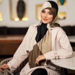 روسری رنگی طرح دار کد 6508