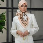 روسری رنگی طرح دار کد 6514