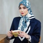 روسری رنگی طرح دار کد 6521