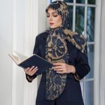 روسری رنگی طرح دار کد 6527