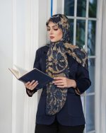 روسری رنگی طرح دار کد 6527