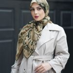 روسری رنگی طرح دار کد 6528