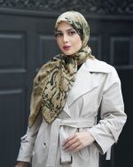 روسری رنگی طرح دار کد 6528