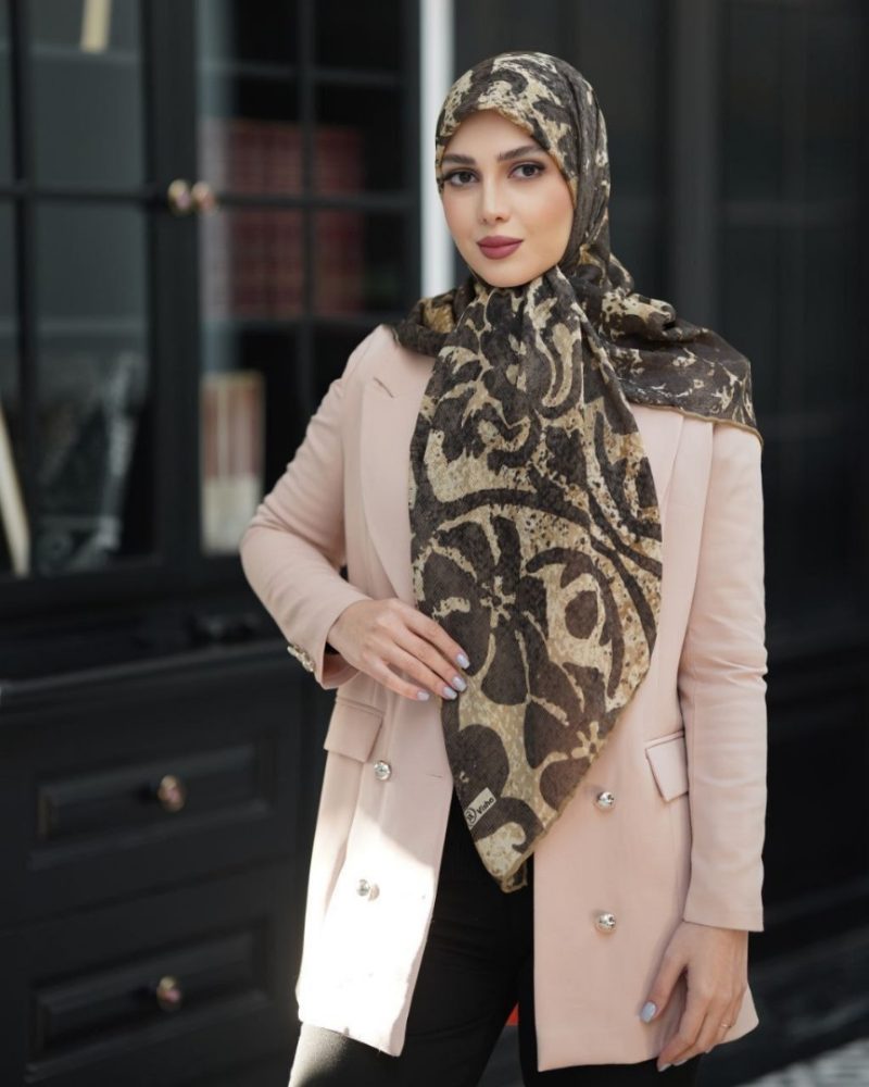 6529 روسری رنگی طرح دار کد 6529 - Image 1