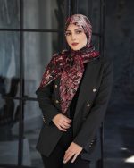 روسری رنگی طرح دار کد 6532
