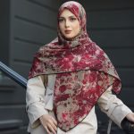 روسری رنگی طرح دار کد 6533