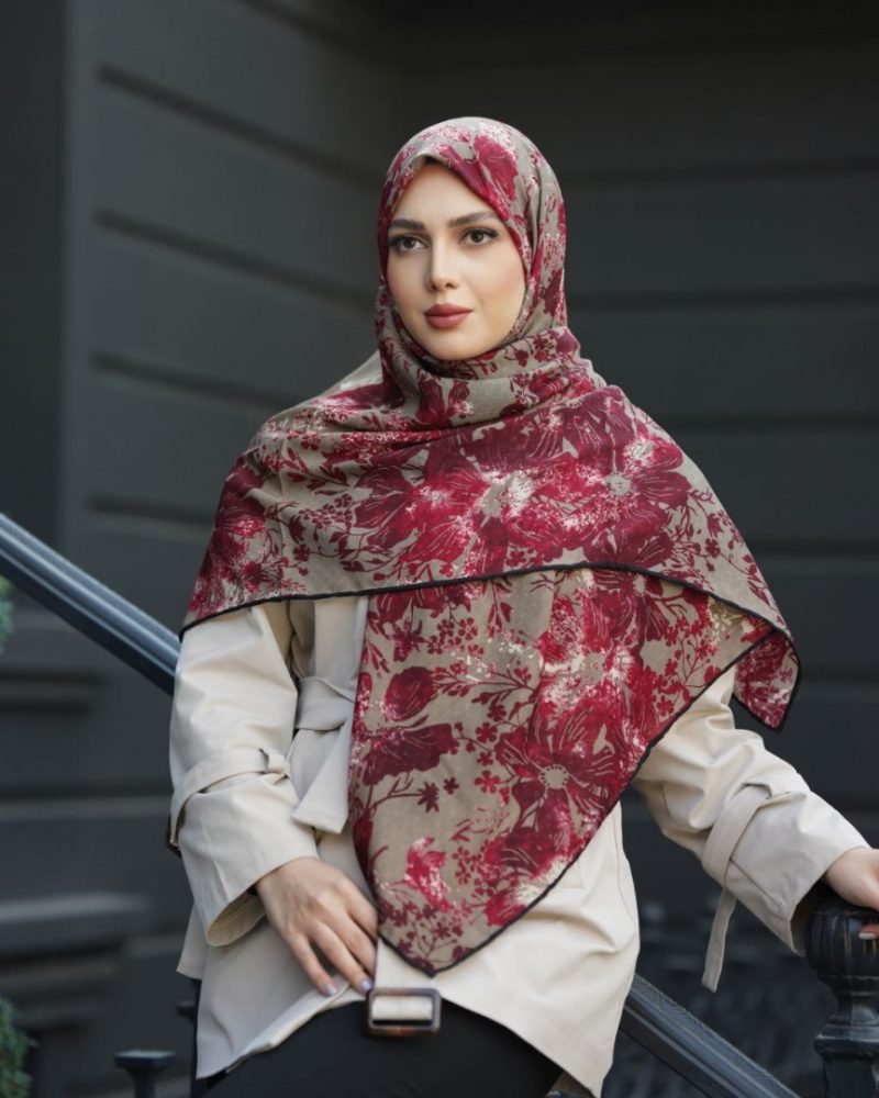 روسری رنگی طرح دار کد 6533 - Image 1