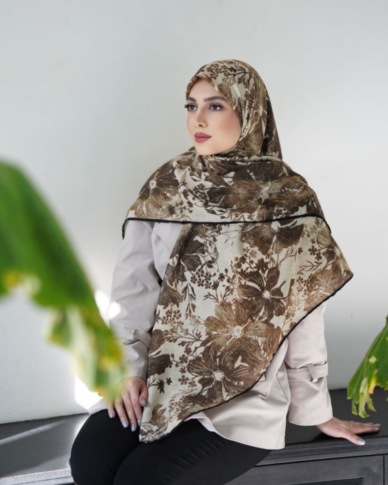 روسری رنگی طرح دار کد 6534 - Image 1