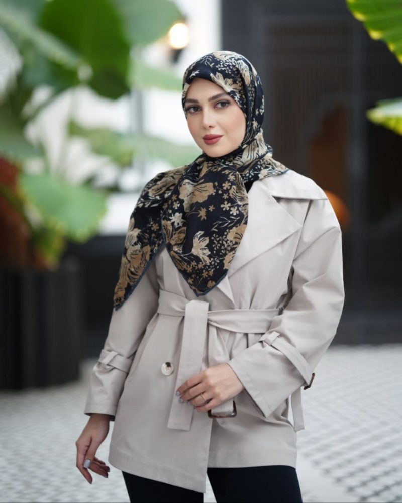 6536 روسری رنگی طرح دار کد 6536 - Image 1