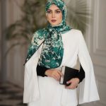 روسری رنگی طرح دار کد 6538