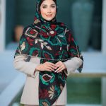 روسری رنگی طرح دار کد 6539