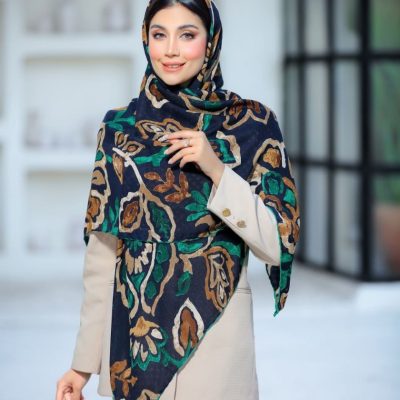 روسری رنگی طرح دار کد 6541