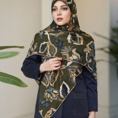 روسری رنگی طرح دار کد 6542