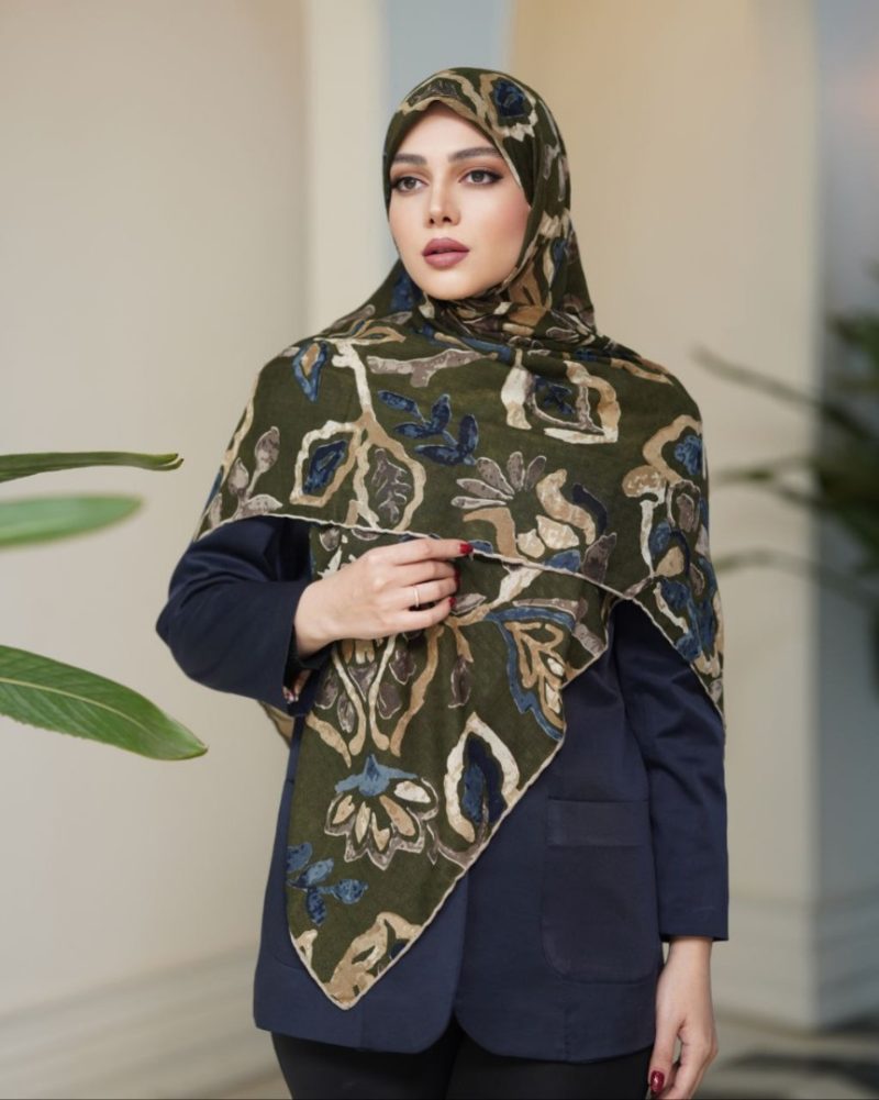 روسری رنگی طرح دار کد 6542 - Image 1