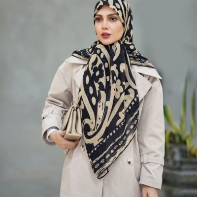 روسری رنگی طرح دار کد 6545