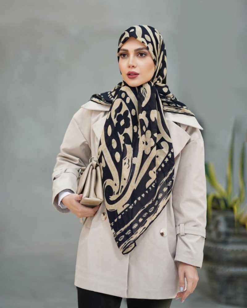 6545 روسری رنگی طرح دار کد 6545 - Image 1
