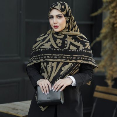 روسری رنگی طرح دار کد 6546