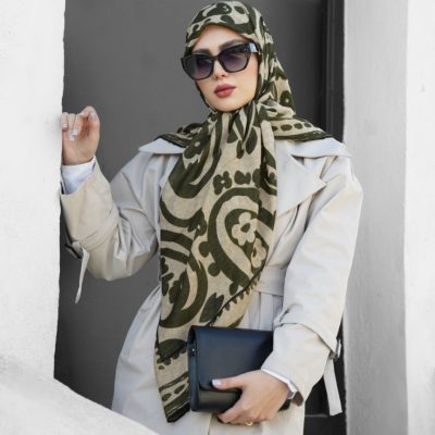 روسری رنگی طرح دار کد 6547