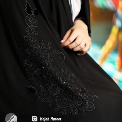 چادر مشکی سنتی گلدوزی شده کد 6557